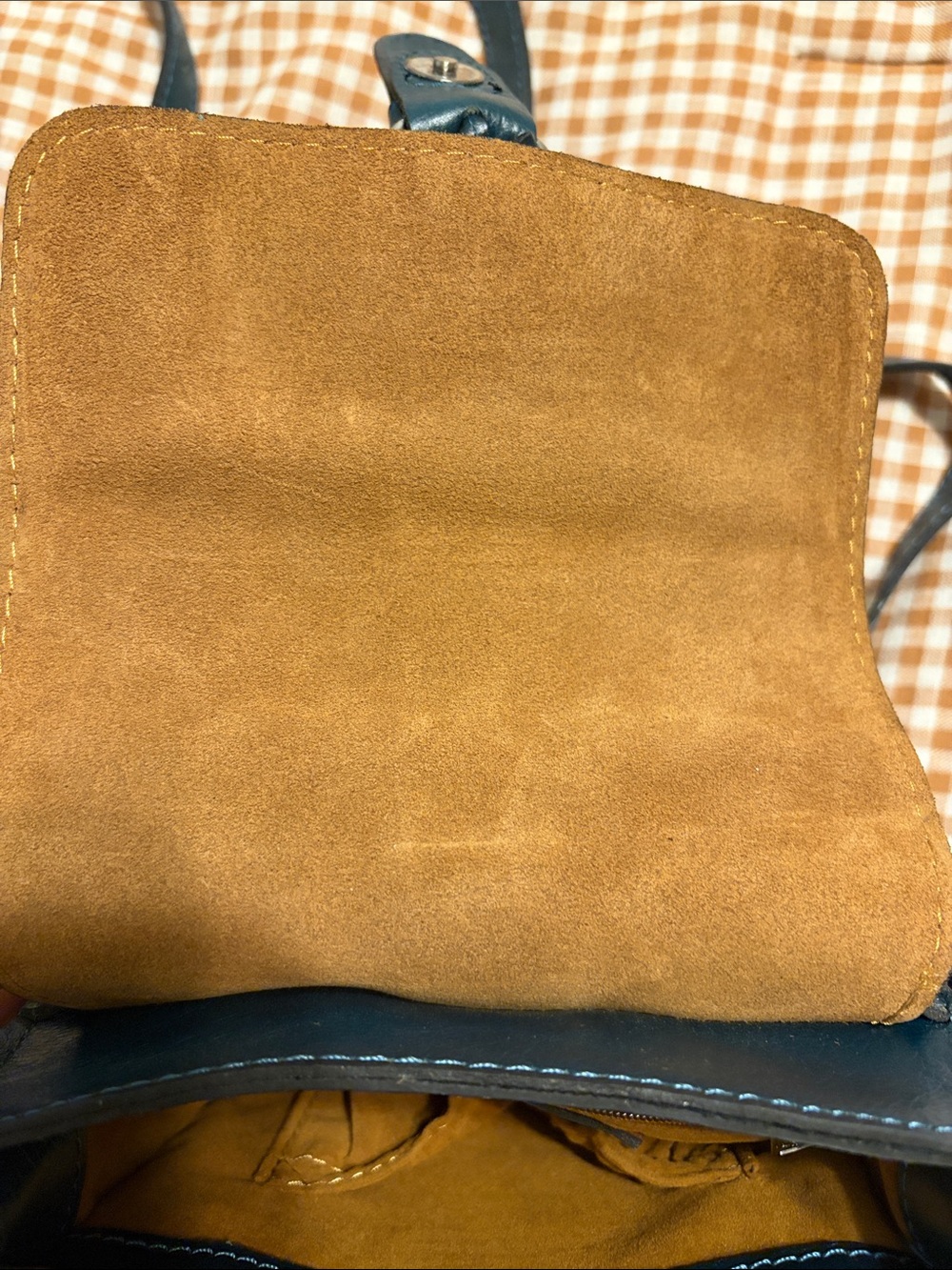 Patricia Nash Leather Crossbody Bag in Deep Teal - Picture 5 of 7